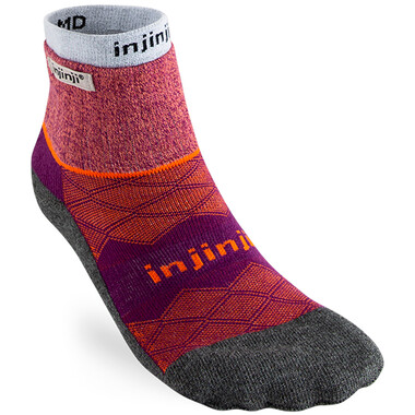 Socken INJINJI LINER + RUNNER MINI CREW Damen Rosa/Violett 0